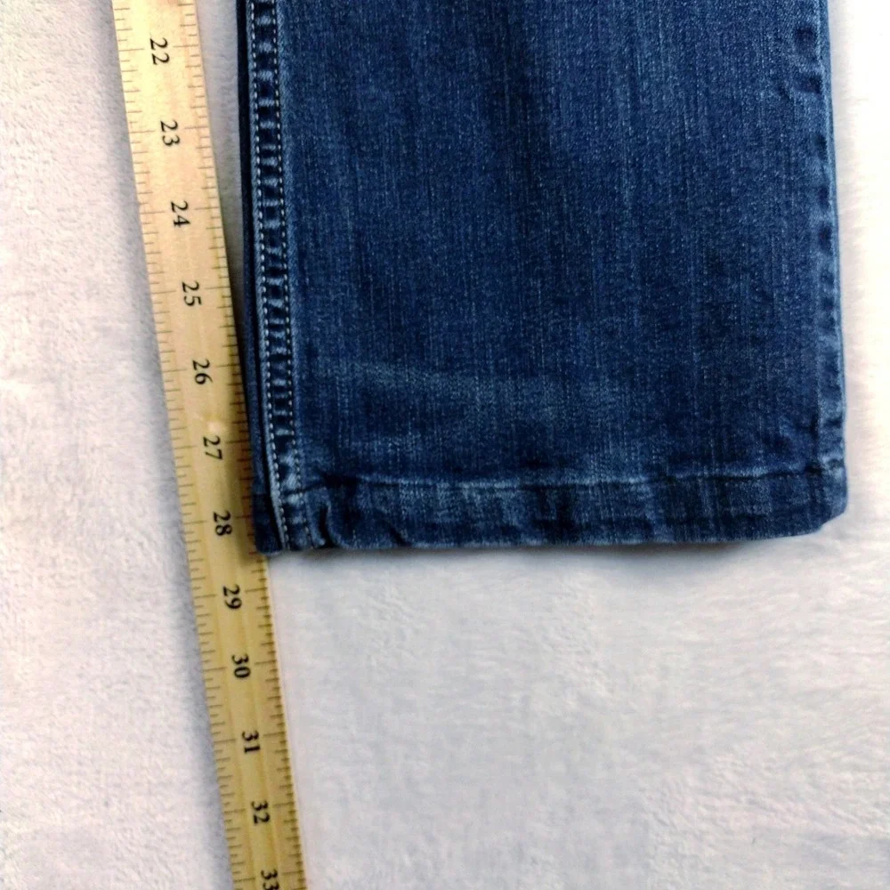 Levis 524 Too Superlow Bootcut Jeans Womens 9M Medium Wash Denim Low Rise - Picture 6 of 8